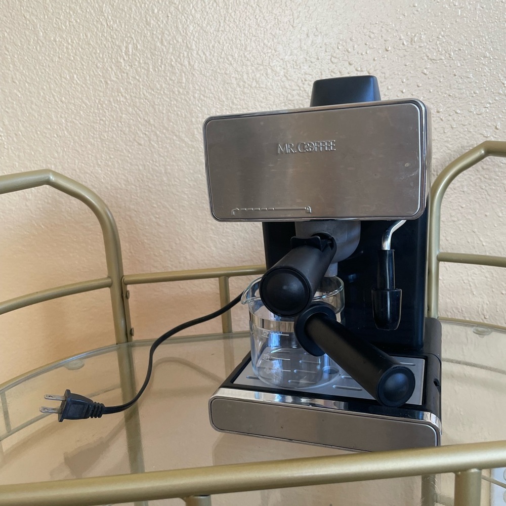 Mr. Coffee Espresso Machine - Black and Silver